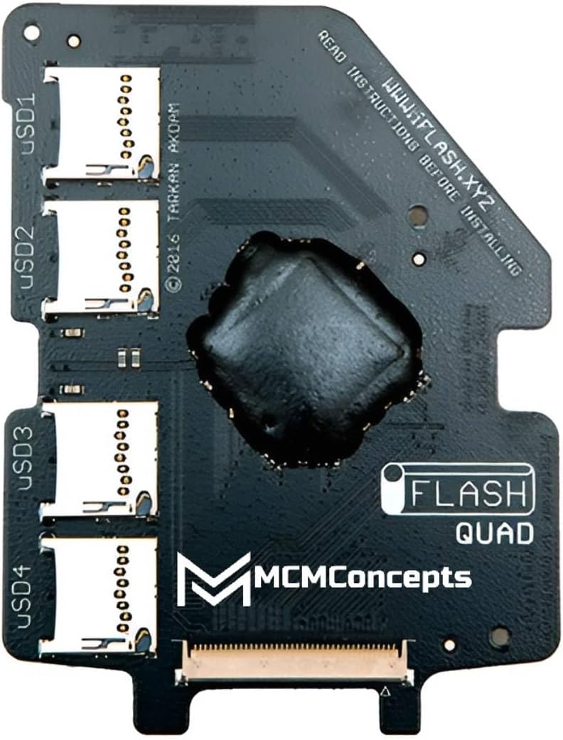 محول iFlash كواد مايكرو SD لجهاز آبل آي بود فيديو/كلاسيك من MCMConcepts